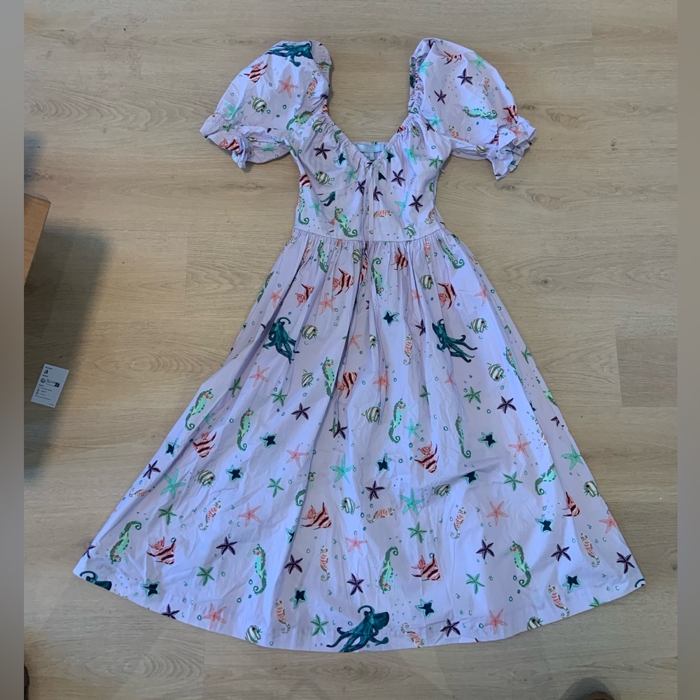 Hill House The Ophelia Dress In Sea Creatures